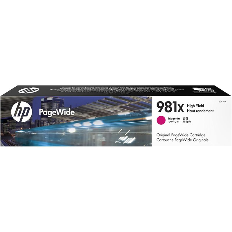Cartucho de tinta original HP 981X magenta de 10.000 páginas (L0R10A)