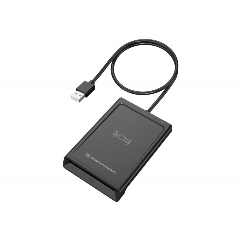 Conceptronic - BIAN11B lector de tarjeta inteligente Interior USB USB 2.0 Negro BIAN11B