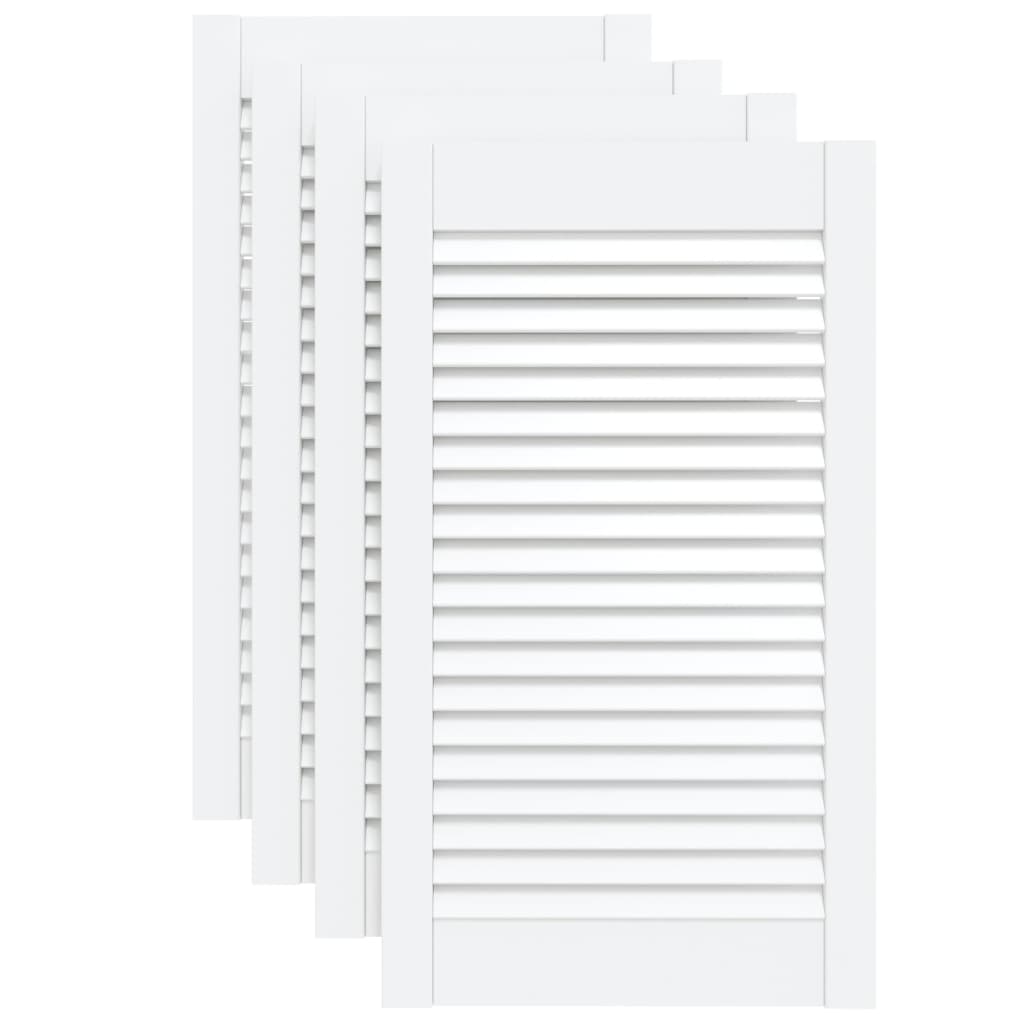 vidaXL 4x Puertas Persiana 69x39,4cm Celosía Color Natural,  Blanco, y mas