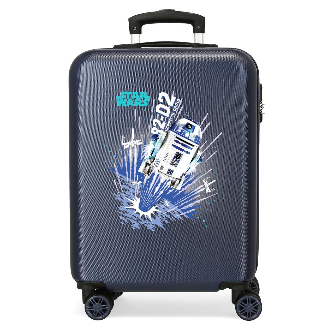 Star Wars Maleta De Cabina ABS Rígida Droids Negro 55cm