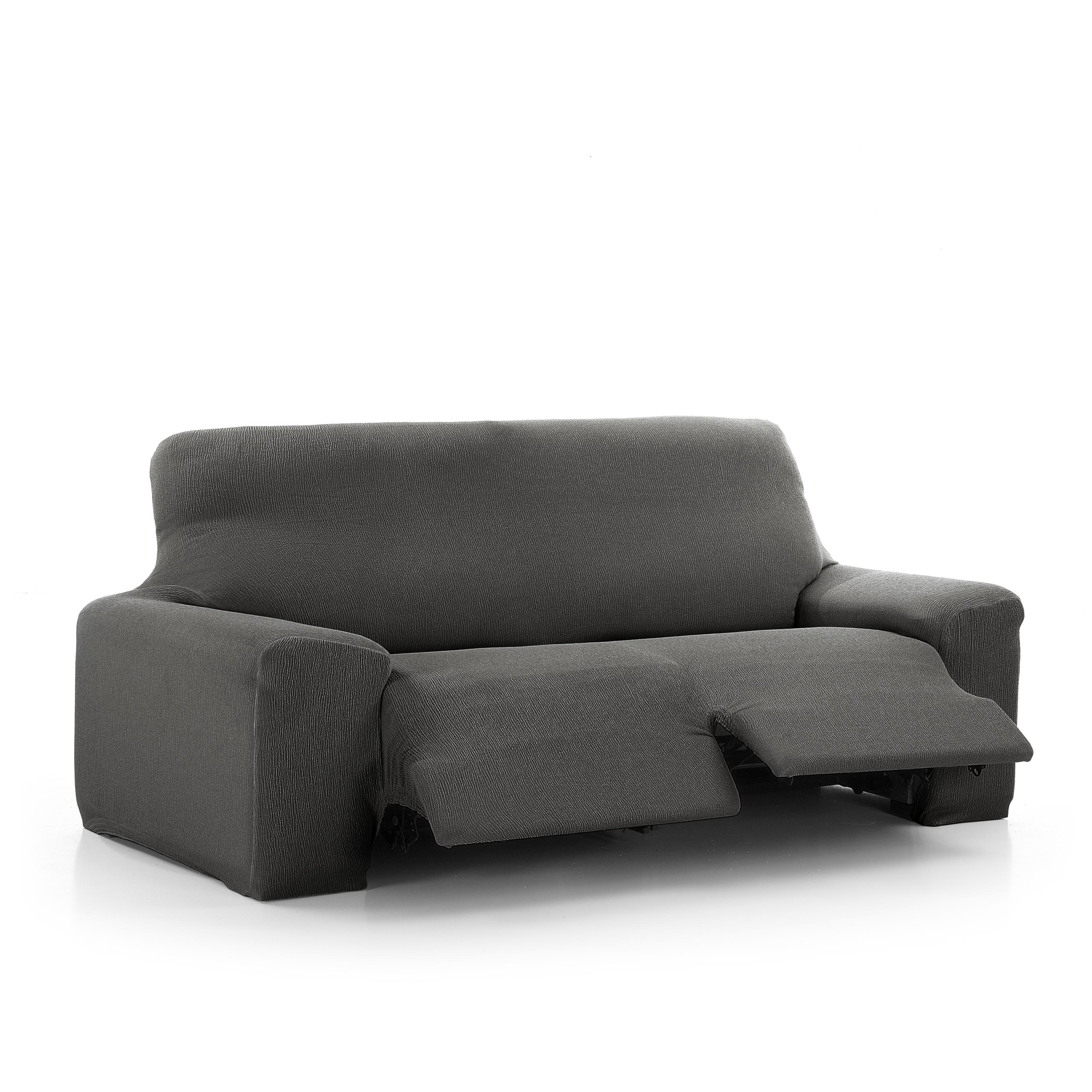 NORDIC HOME Funda de Sofá Elástica 3 Plazas Relax Vera Antracita