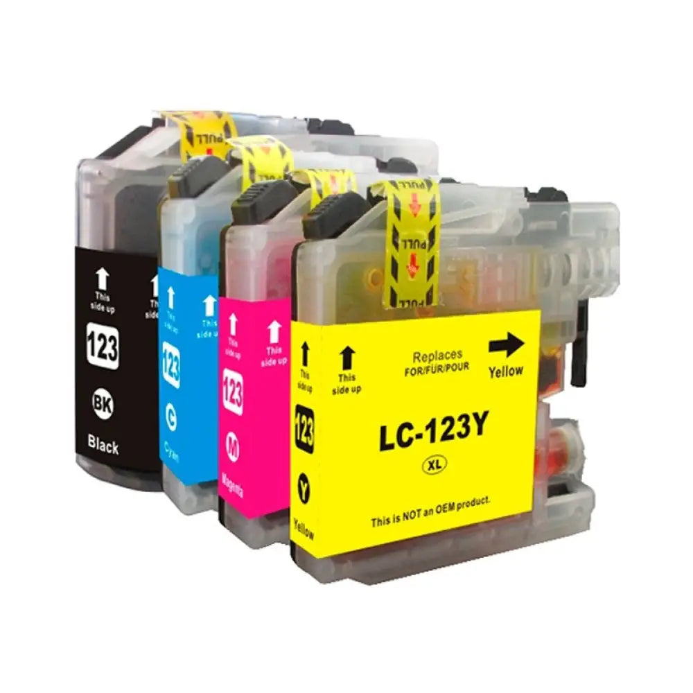 Inkpro Cartucho de Tinta Compatible con Brother LC123XL Cian