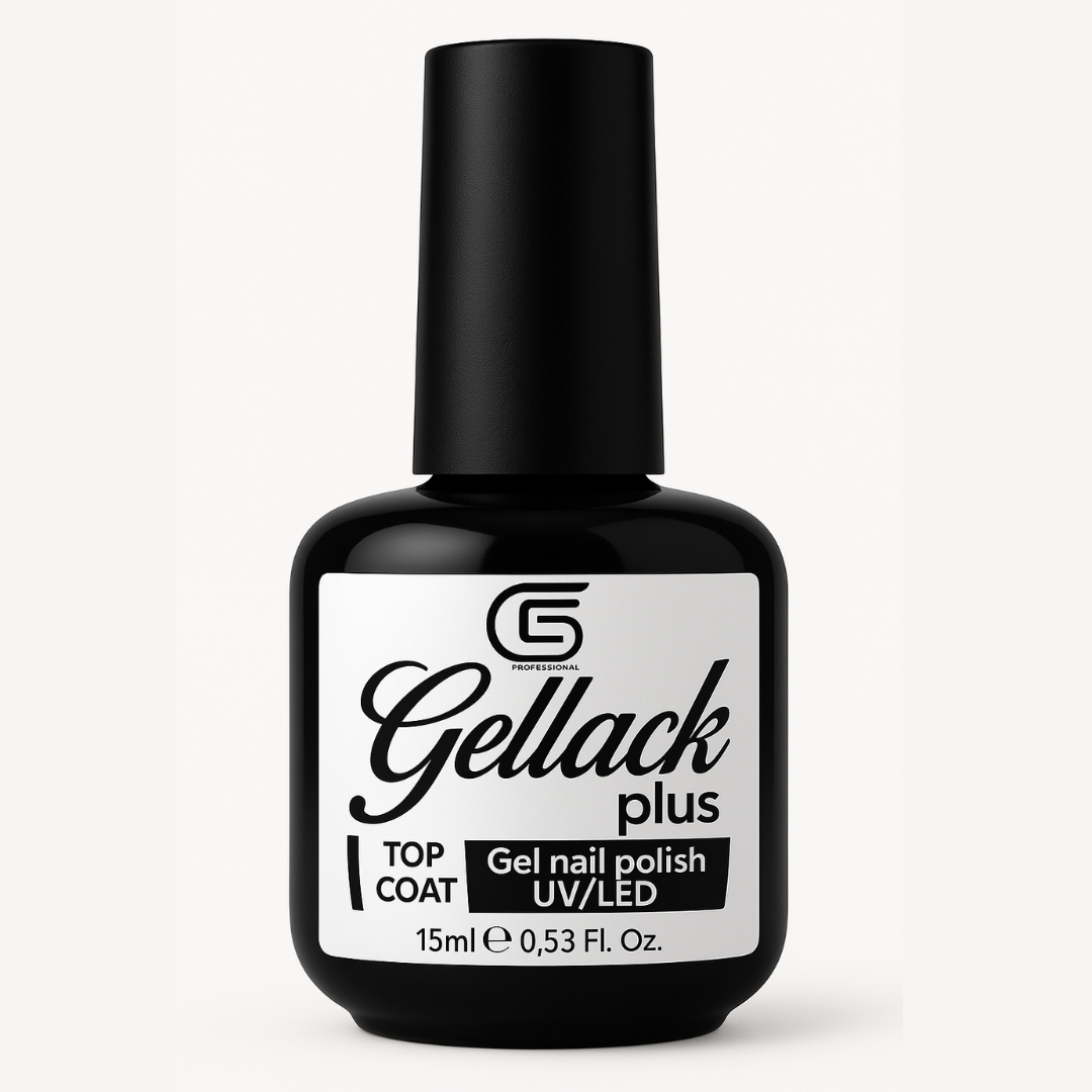 TOP COAT GELLACK PLUS ESMALTADO SEMIPERMANENTE ALTO BRILLO C5 COSMETICS 15ML