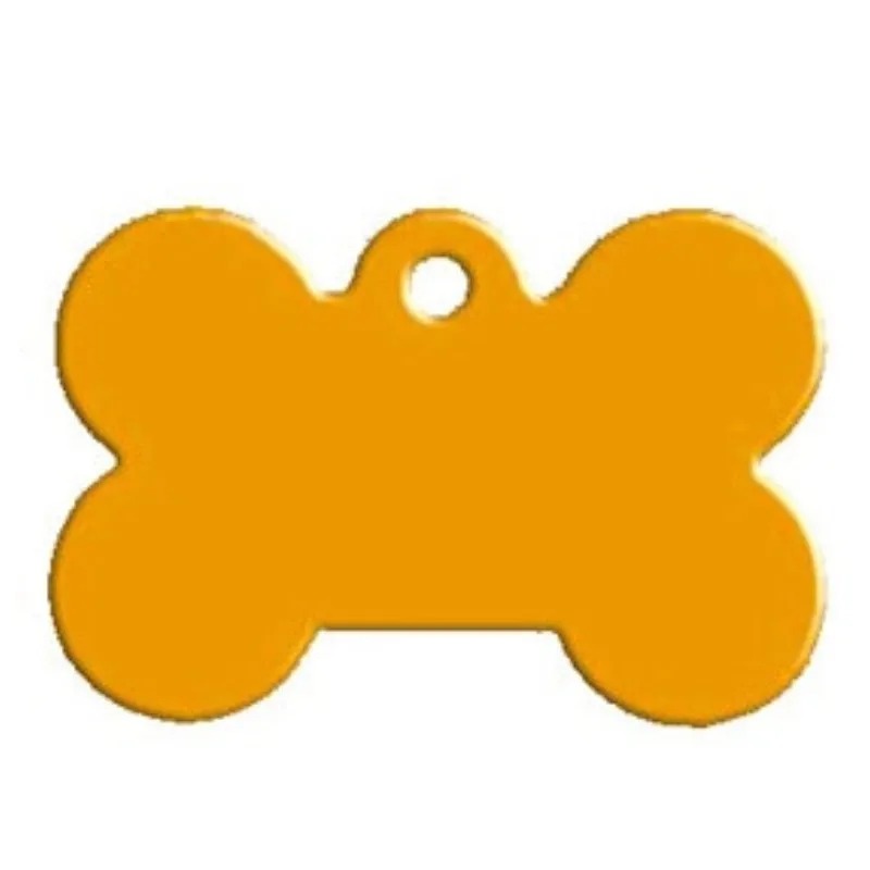 Chapa Identificación Personalizada para Perros y Gatos en Forma de Hueso