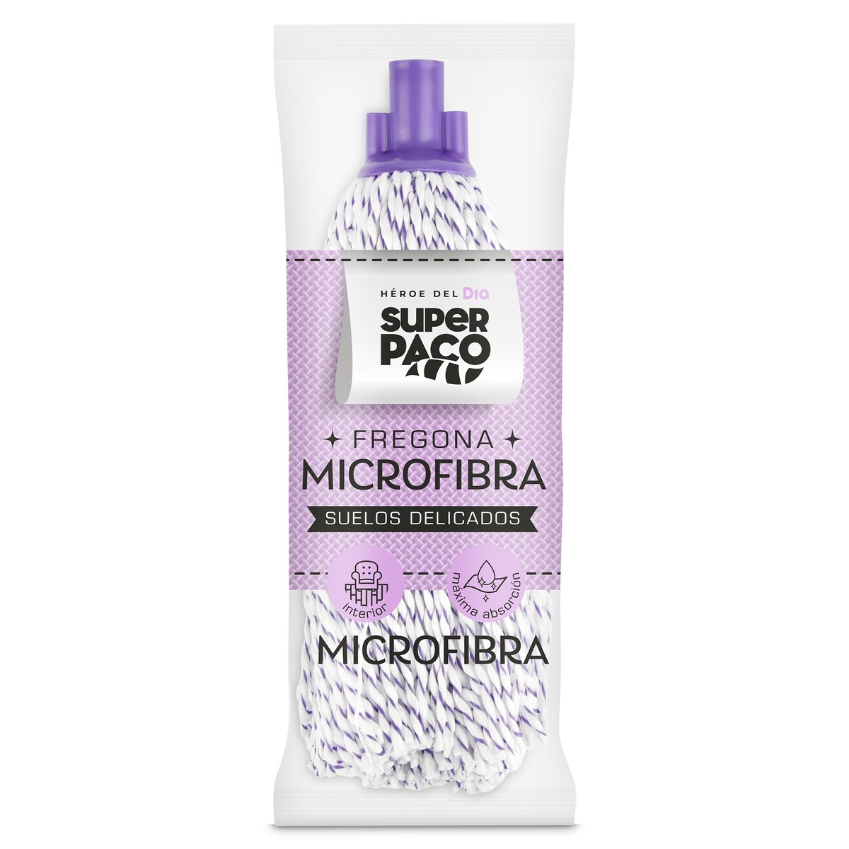 Fregona de Microfibra Suelos Delicados SUPER PACO 1ud