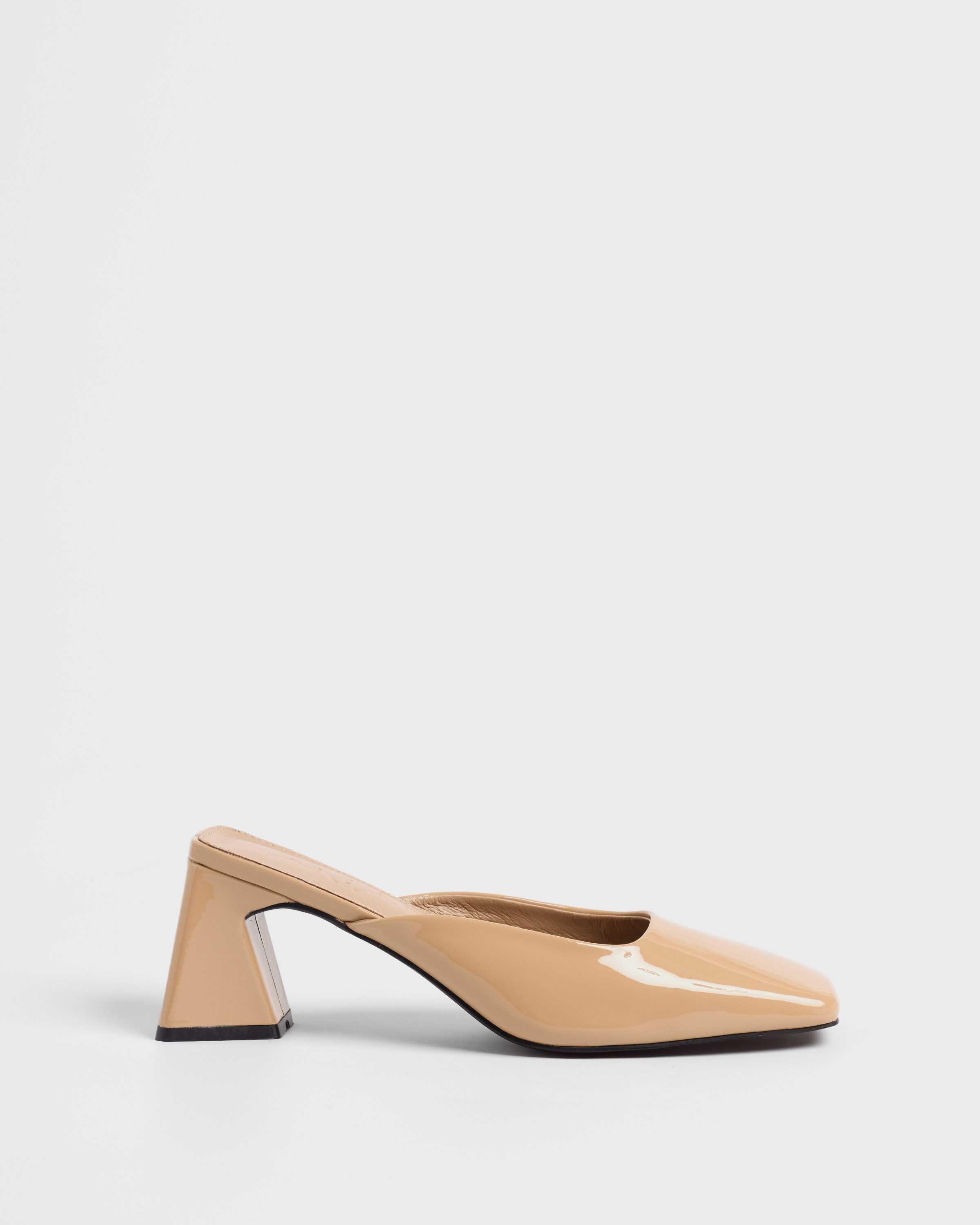 MIM Claude Zapatos de tacón destalonados para mujer color nude en piel 9425819959626