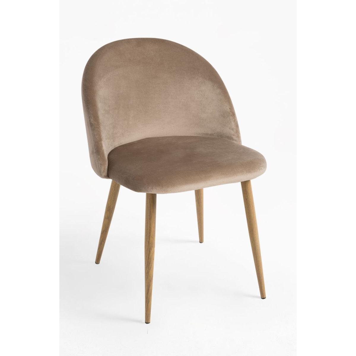 Regalos Miguel - Packs Sillas Comedor - Pack 2 Sillas Vint Terciopelo - Champán