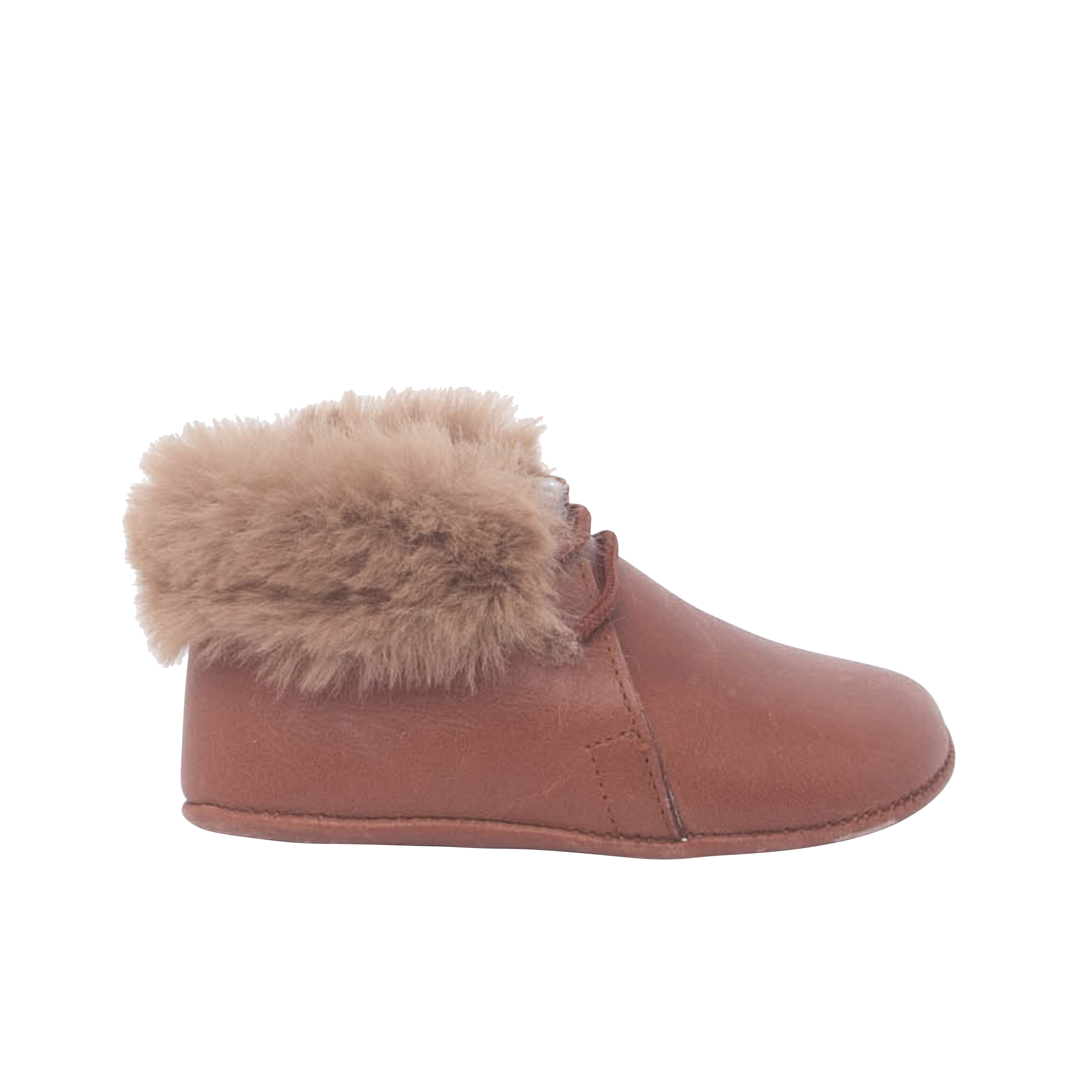 Pisamonas Botitas Bebe Cordones Y Cuello Pelito