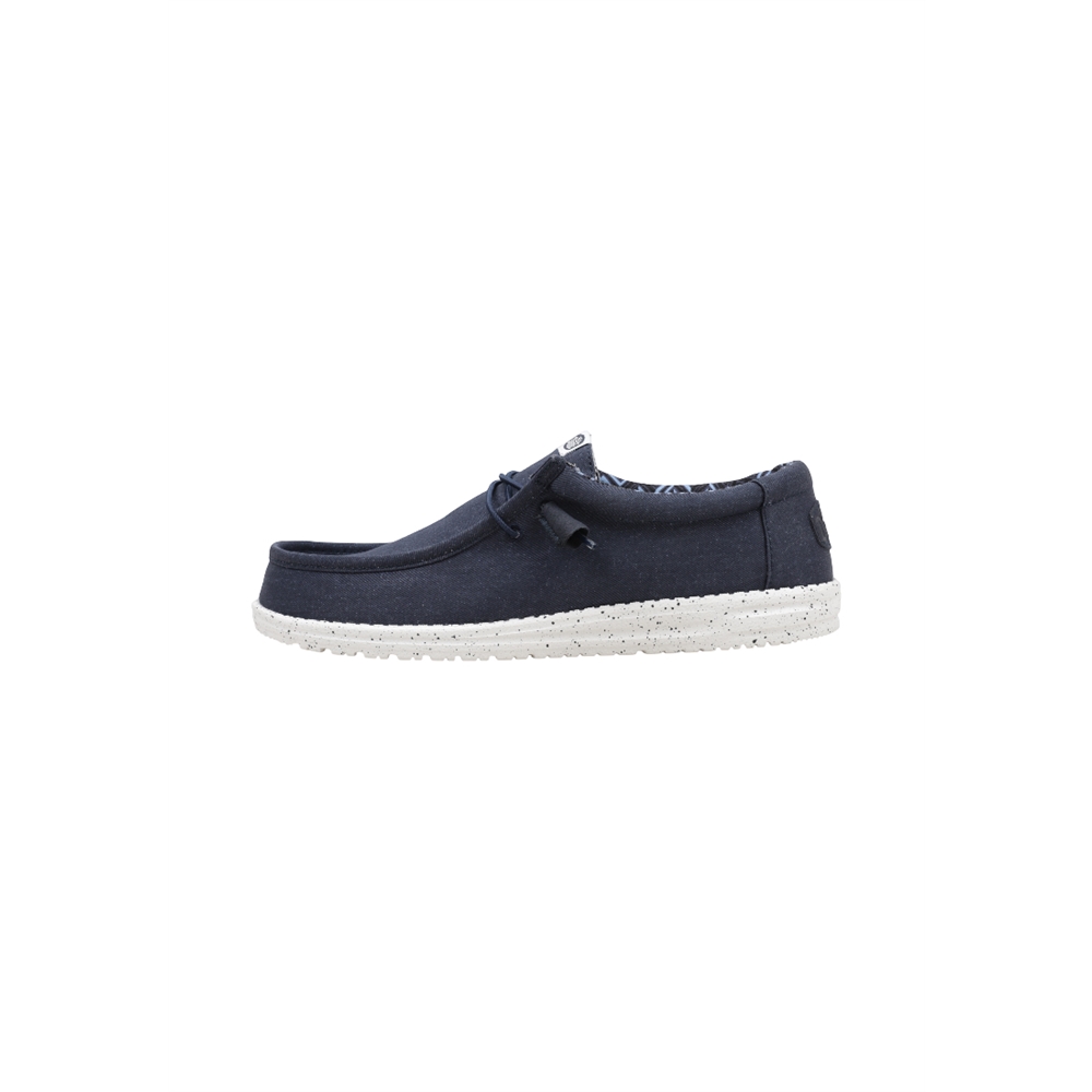 Hey Dude WALLY STRETCH CANVAS Deportivas Planas Hombre Azul