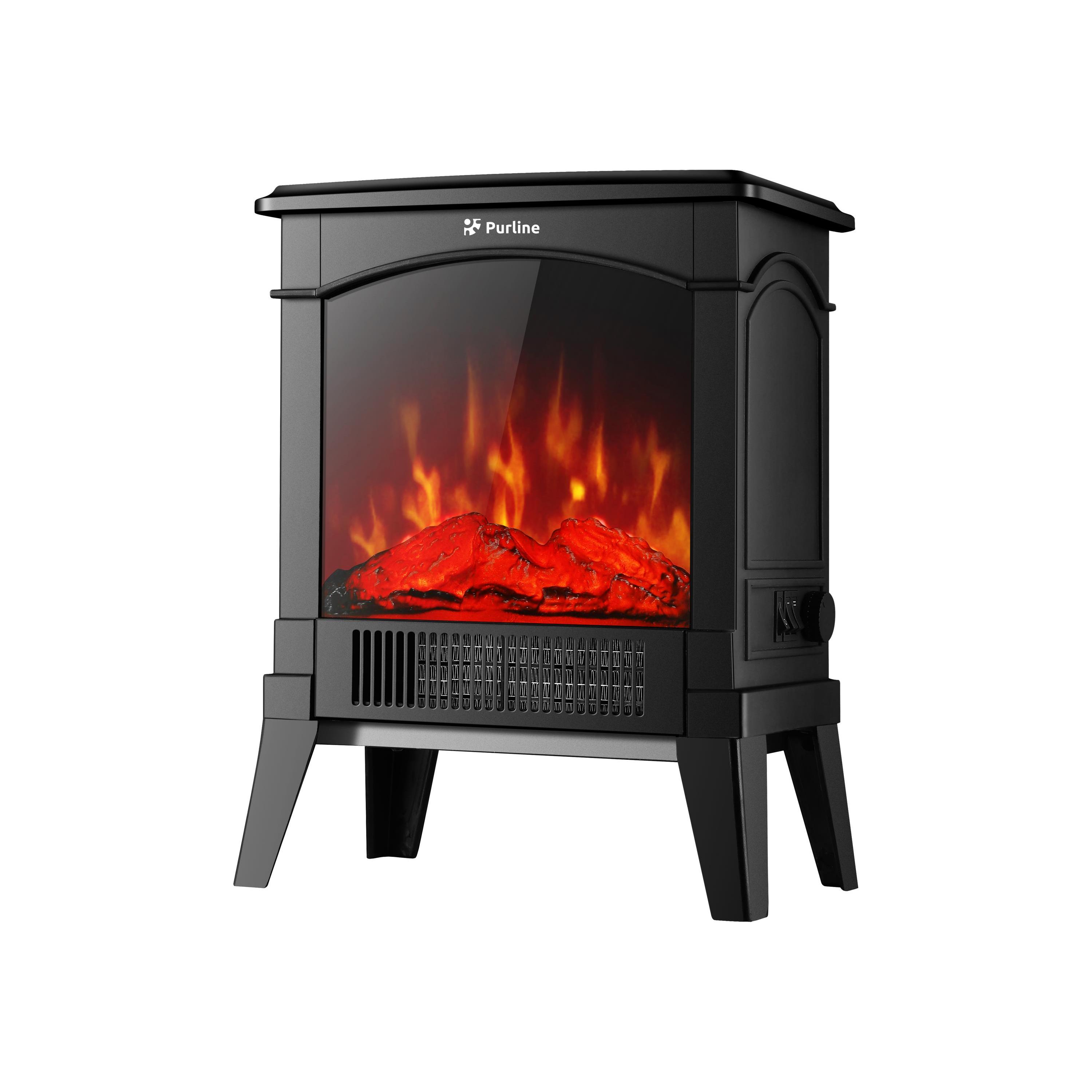 Chimenea eléctrica de suelo compacta 1500 W Purline CHE-100