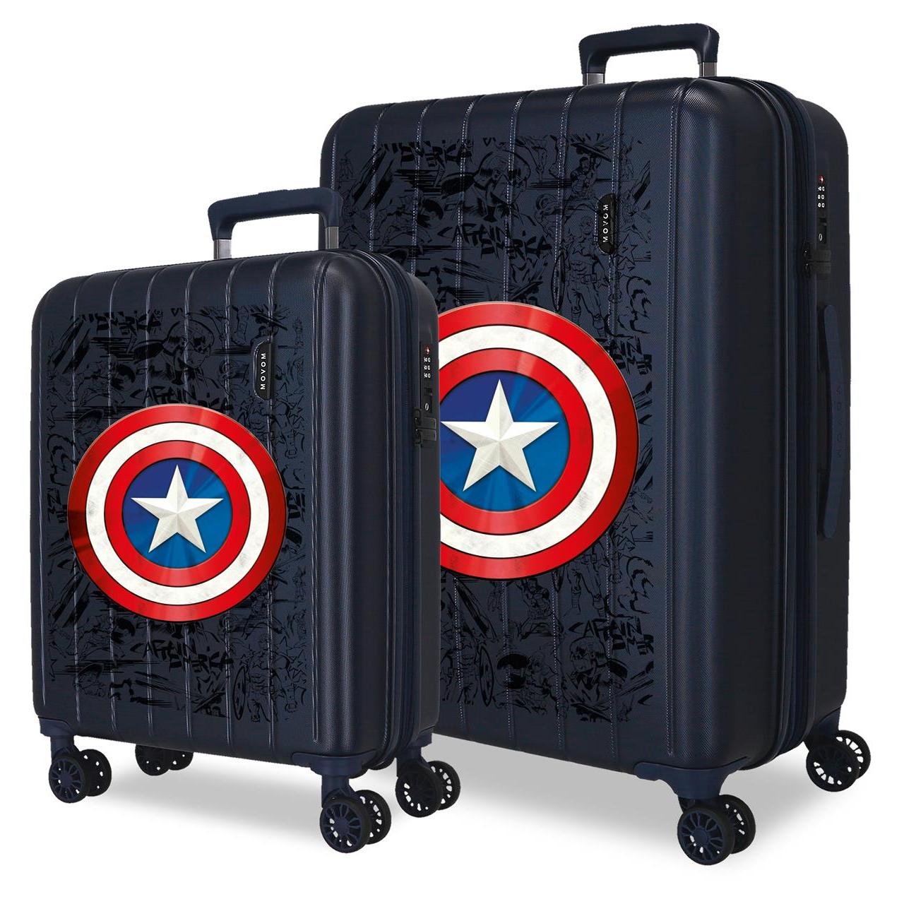 Juego de maletas Marvel ABS con capacidad de 84,24L