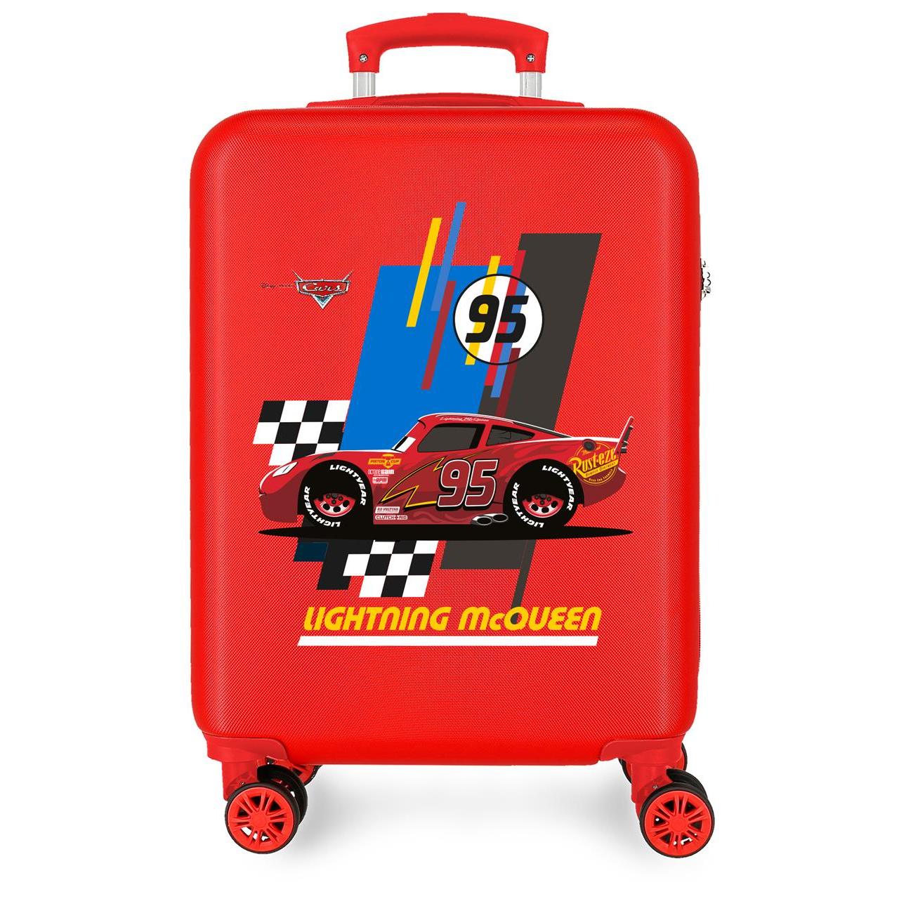 Maleta de cabina Disney Cars Rayo Mcqueen Rojo 55x37x20cm
