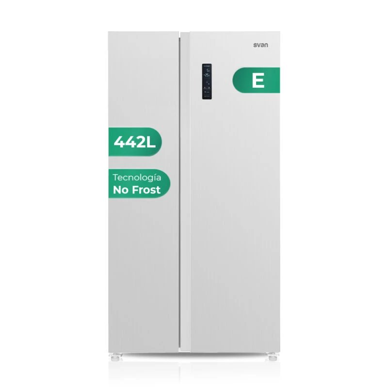 Frigo Combi Americano Svan Sa18901Enf 442 L Blanco Clase E Alto 177cm x 90cm  | Inverter, Táctil, No Frost