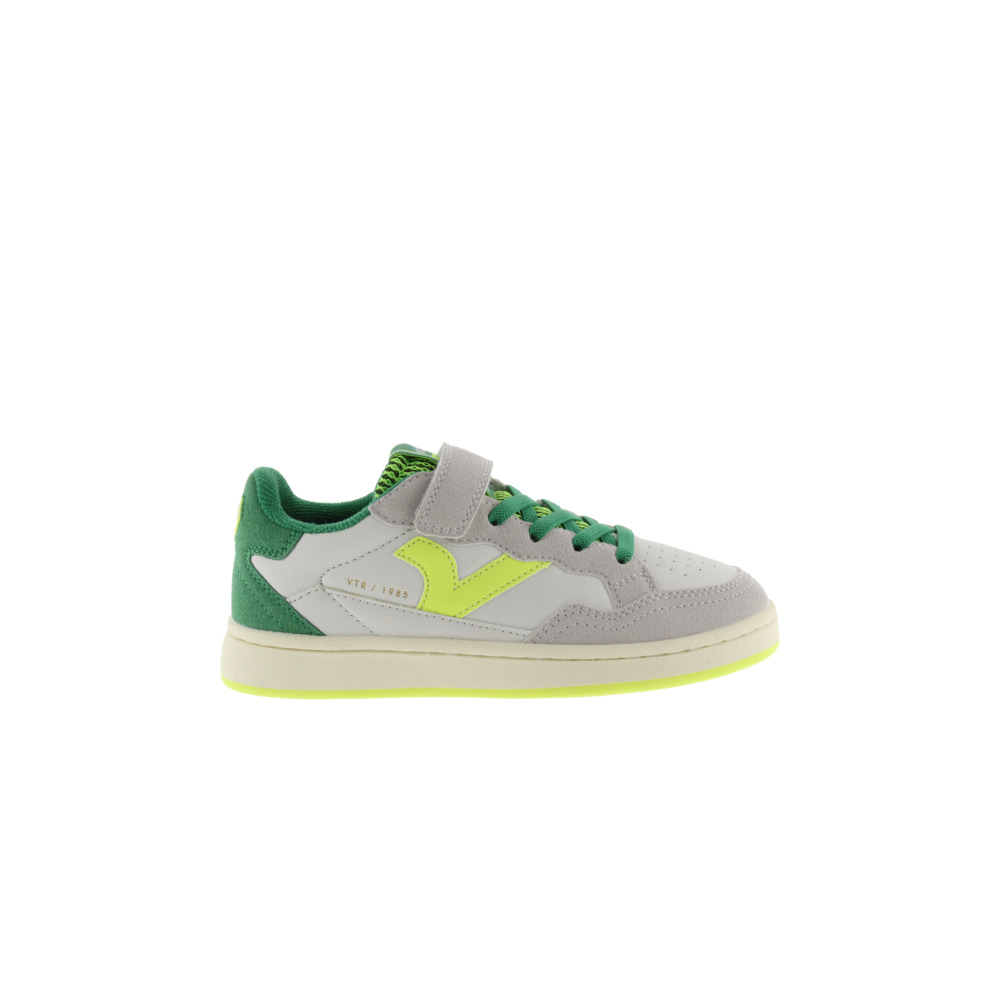 Victoria 1985 SMASH KID Zapatillas de efecto piel con piezas neón y fantasía y tira adherente 8810103