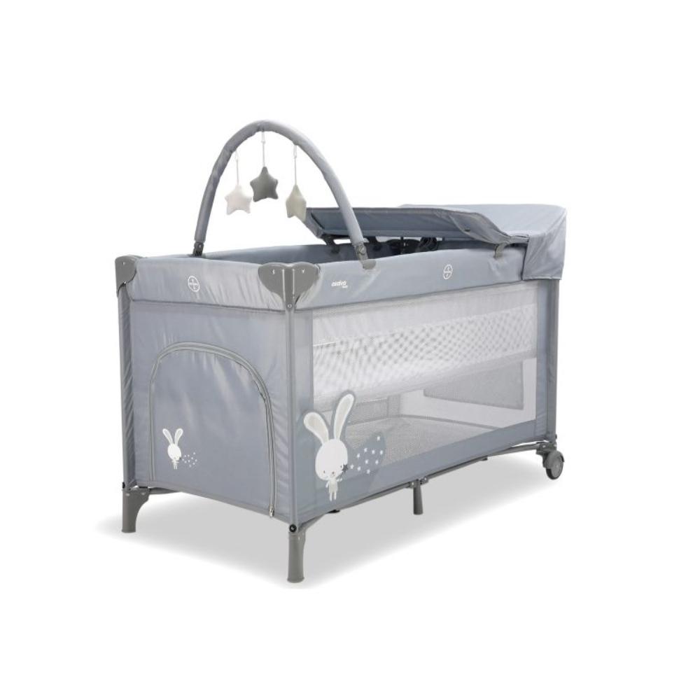 Cama de viagem Asalvo Complet Rabbit Grey