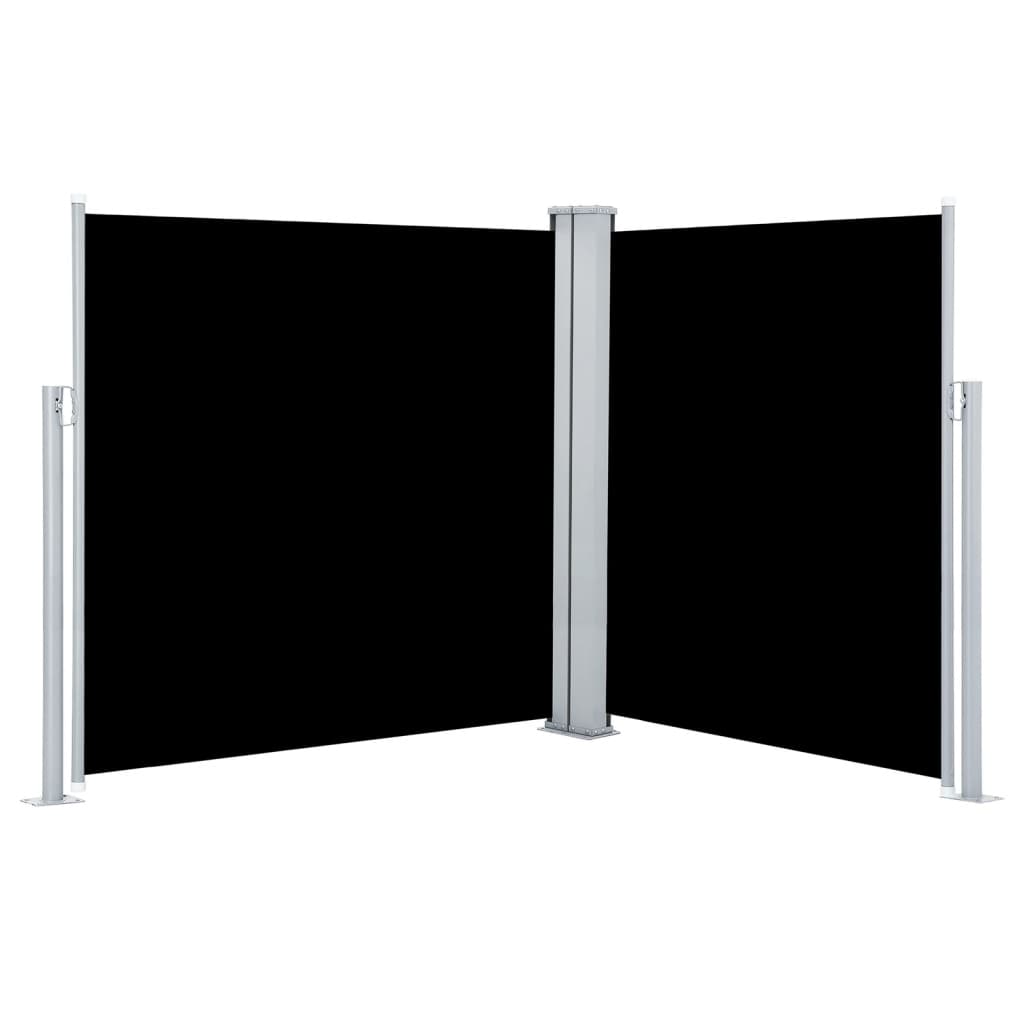 vidaXL Toldo lateral retráctil 140x600 cm Color Negro, Crema, Antracita