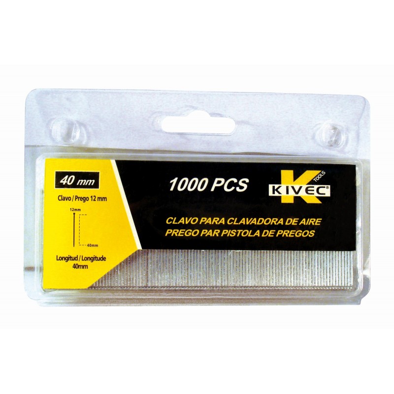 CLAVO BRAD 12 DE 1.2X40MM KIVEC ‎MCBRAD12/40blis