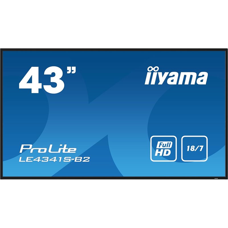 Pantalla de señalización digital iiyama PROLITE LE4341S-B2 42.5" LCD 350 cd / m² FHD Negro