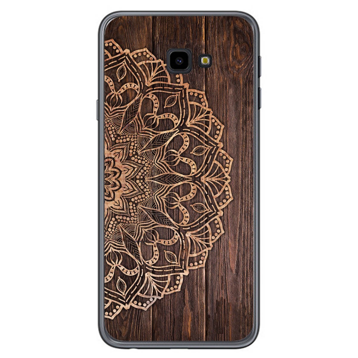Tumundosmartphone Funda Gel Tpu para Samsung Galaxy J4+ Plus diseño Madera 06 Dibujos