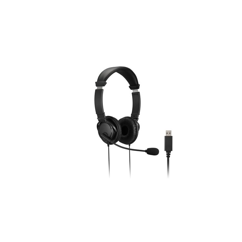 Kensington - Auriculares USB-A clásicos con micrófono y control de volumen K33065WW