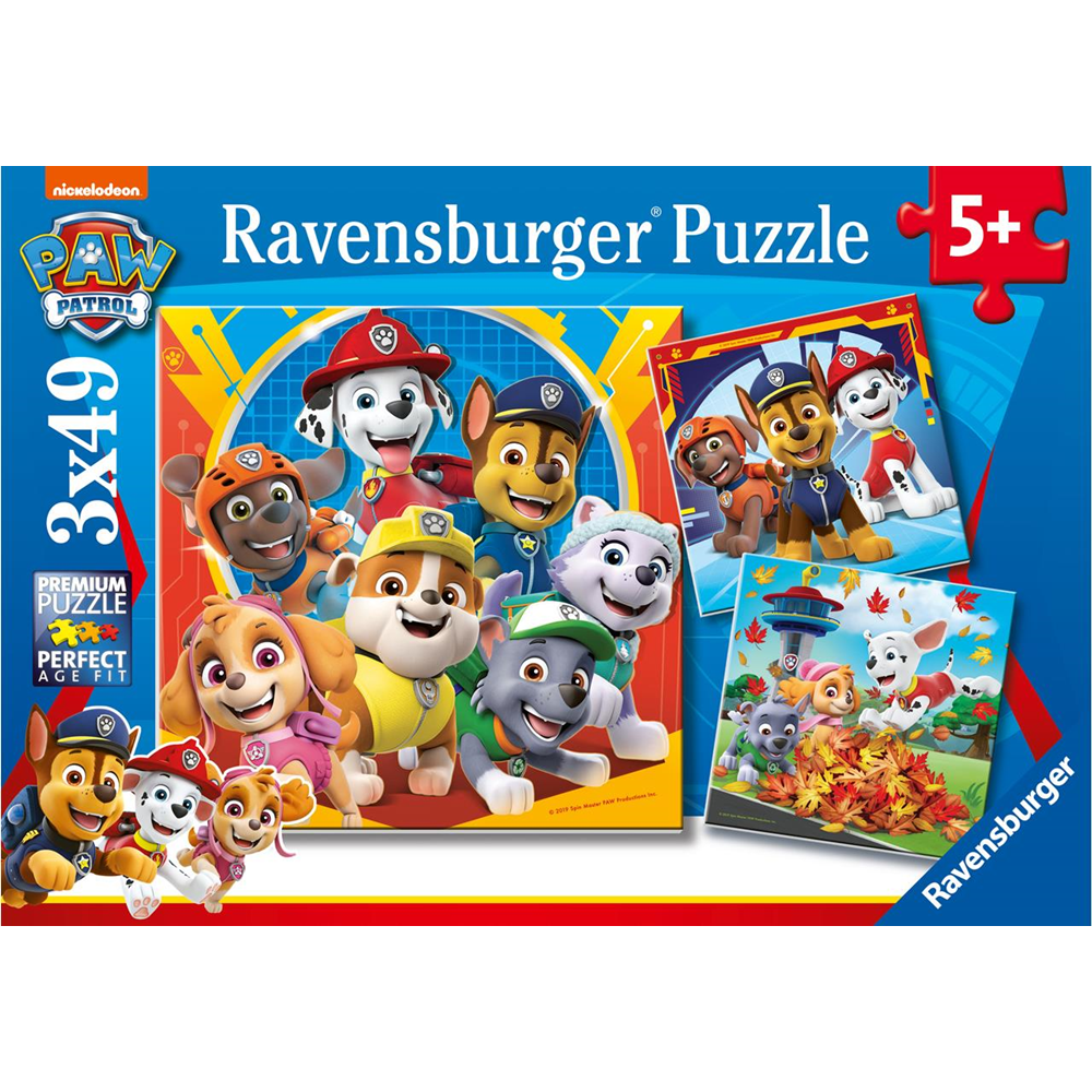 Puzzle Paw Patrol 3x49 piezas. (Patrulla Canina 5048)