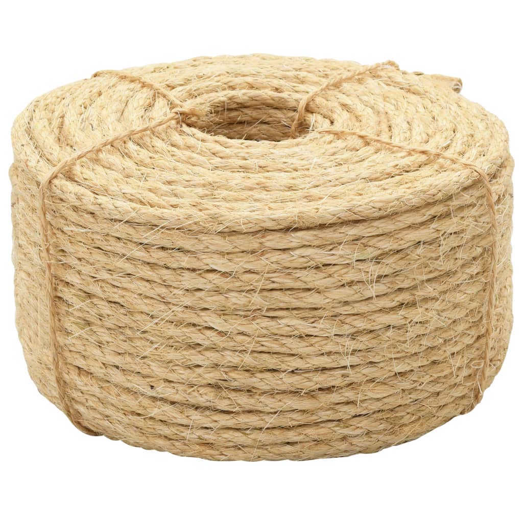 vidaXL Cuerda Cordel de Cáñamo para Artesanía Decoración 100% Sisal Longitud de 500 metros Diámetro 4 mm,  6 mm,  8 mm y mas