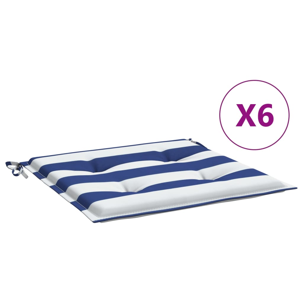 Vidaxl Cojines de Silla de Jardín 6 Uds 40x40x3 Cm Antracita