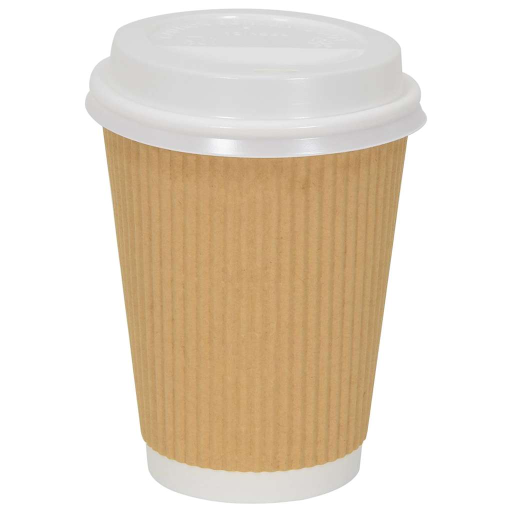 vidaXL Tapas para vasos de café de cartón 1000 uds en dimensiones 90 mm/80 mm/60 mm
