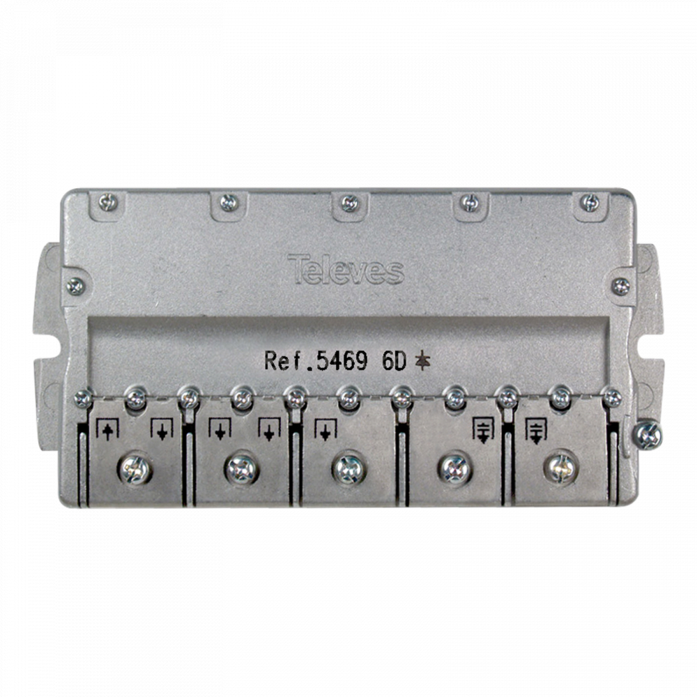 Televes Repartidor TV 6D 5-2400mhz 11/14db Easyf para Señales SMATV