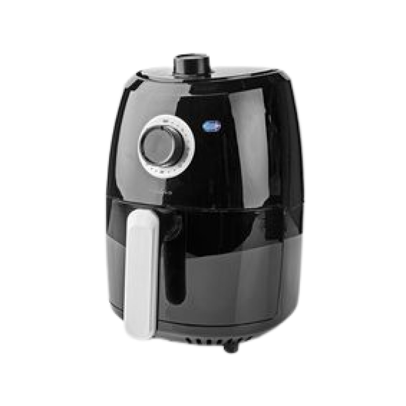 Freidora de aire NEDIS KAAF120FBK | 2,4 L | Temporizador: 30 min | Analógica | Negro/Aluminio