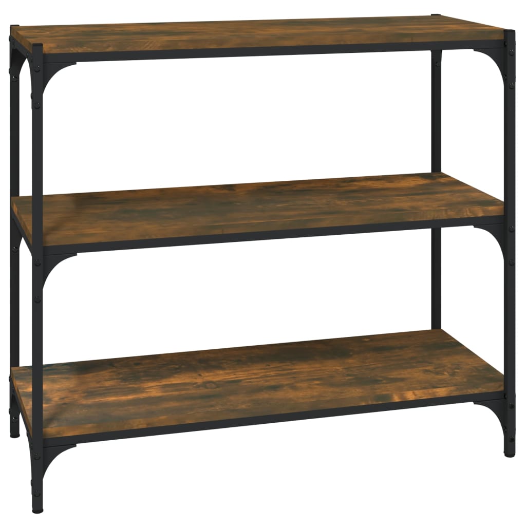 Vidaxl Estantería Contrachapada y Acero 80x33x70,5 Cm Negro