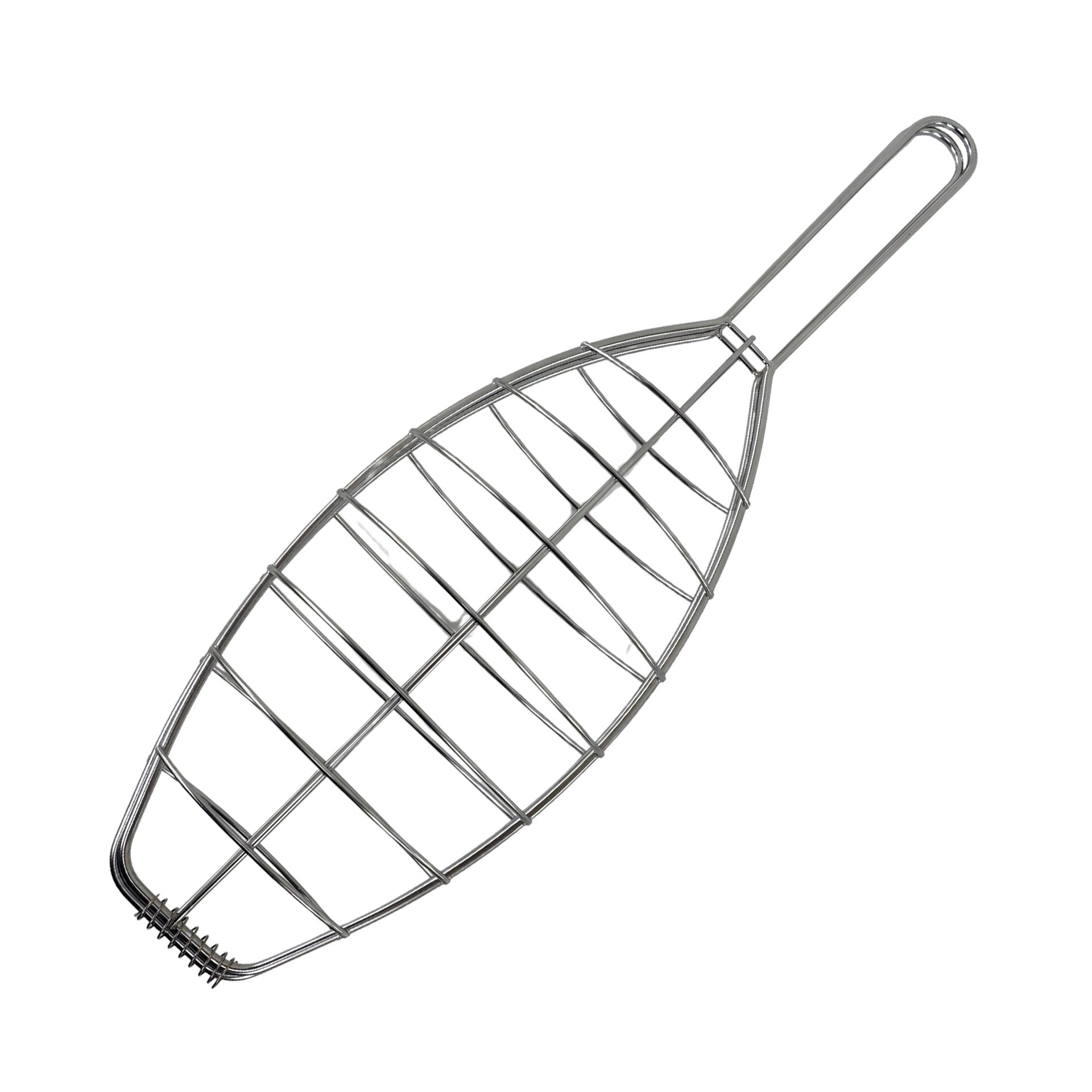Fackelmann BBQ Parrilla para Pescado, Besuguera de Acero Inoxidable, Accesorios de Barbacoa, 54x17x7 cm, 1 ud