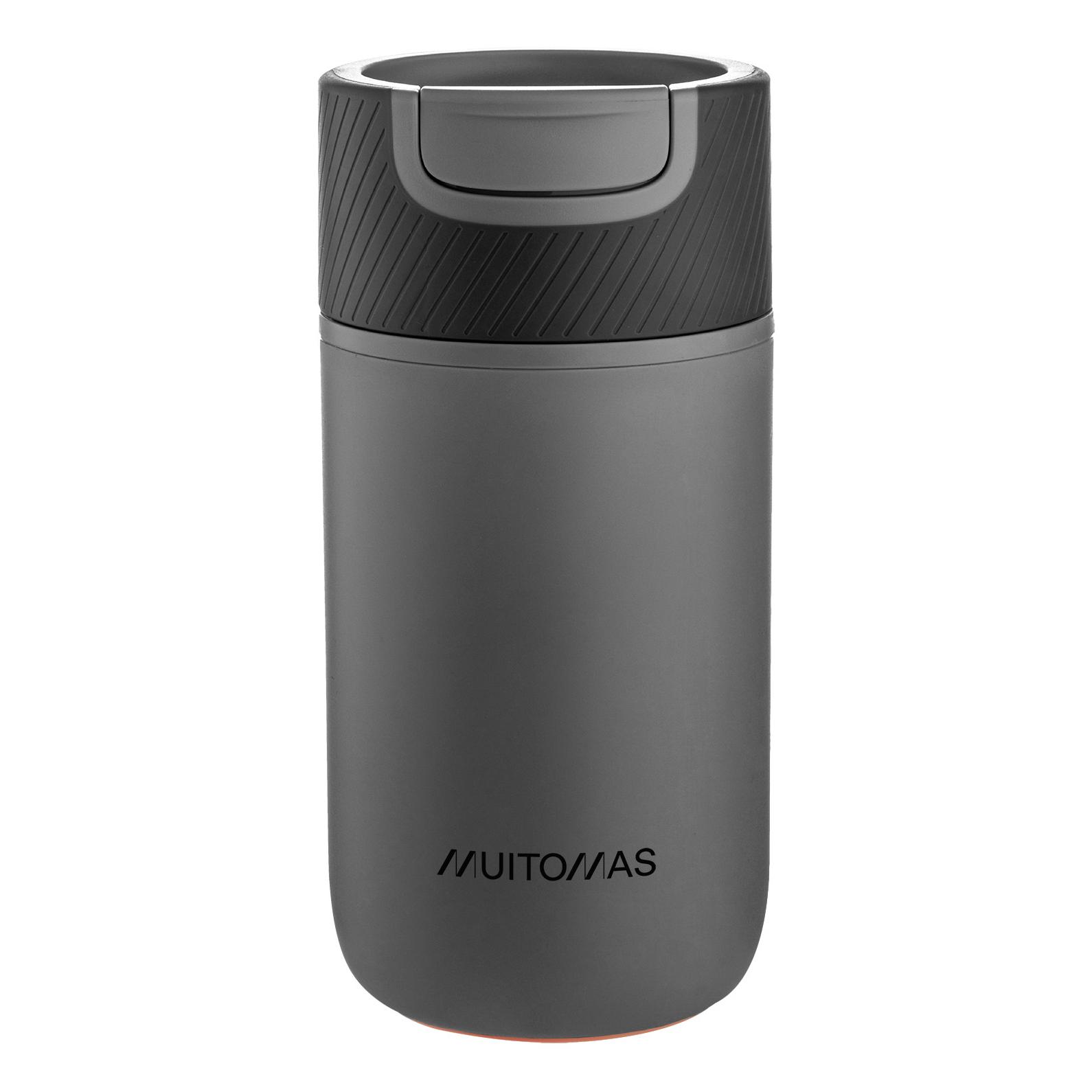 Muitomas NFDBOTTLE350BK bidón de agua Uso diario 350 ml Polipropileno (PP) Negro