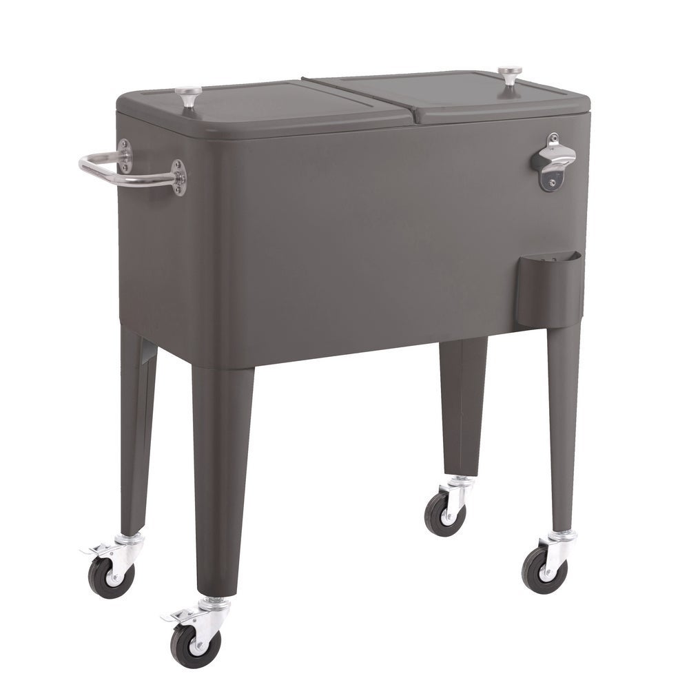 Nevera porta hielo para barbacoa de acero Lola Home