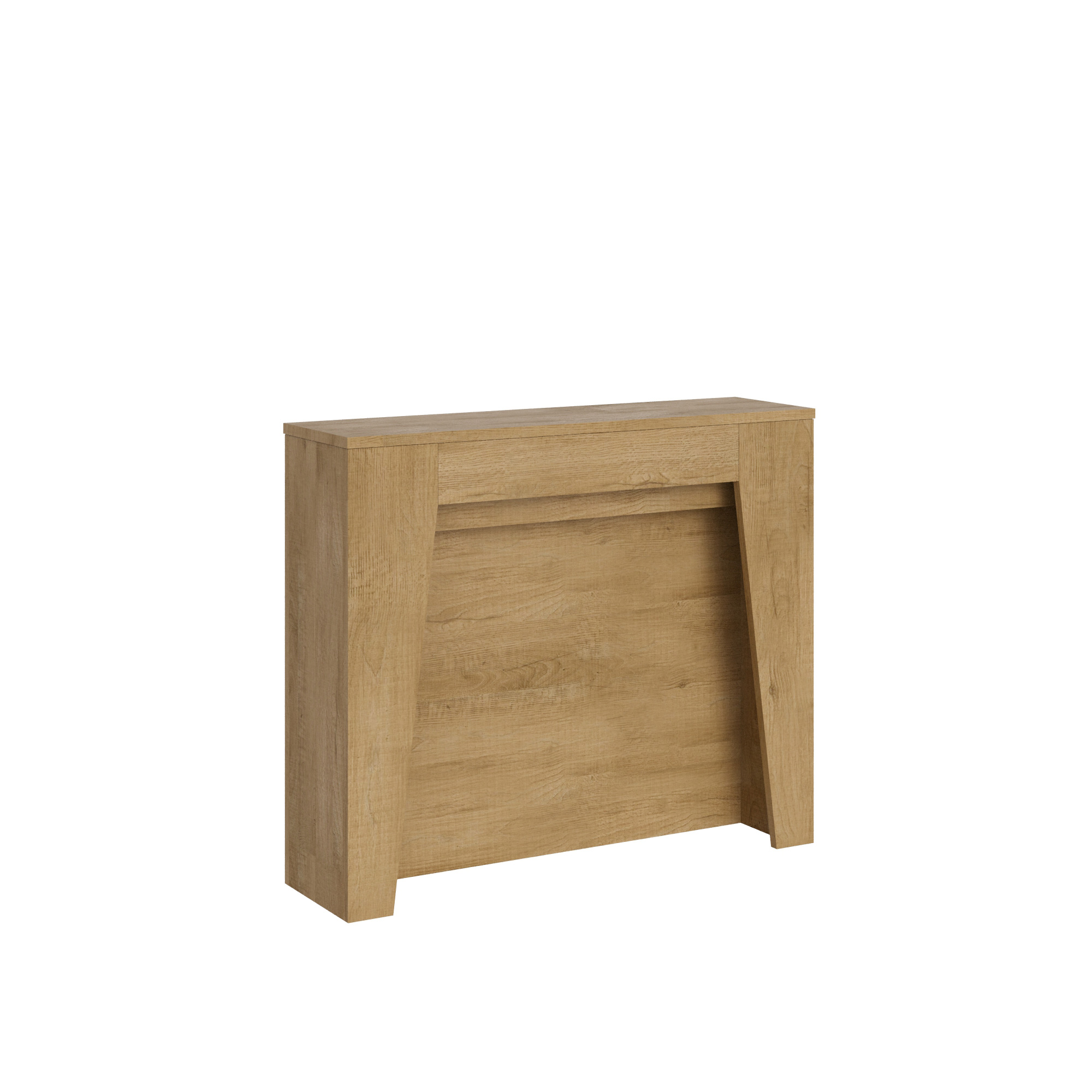 Consola extensible 90x25/211 cm Anea Roble Nature - Itamoby
