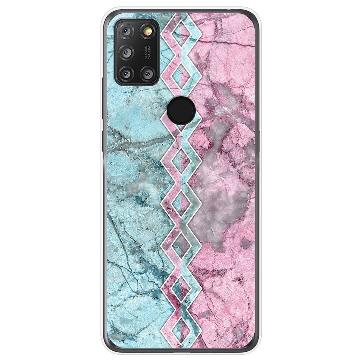 Tumundosmartphone Funda Gel Tpu para Alcatel 3X 4CAM diseño Mármol 08 Dibujos