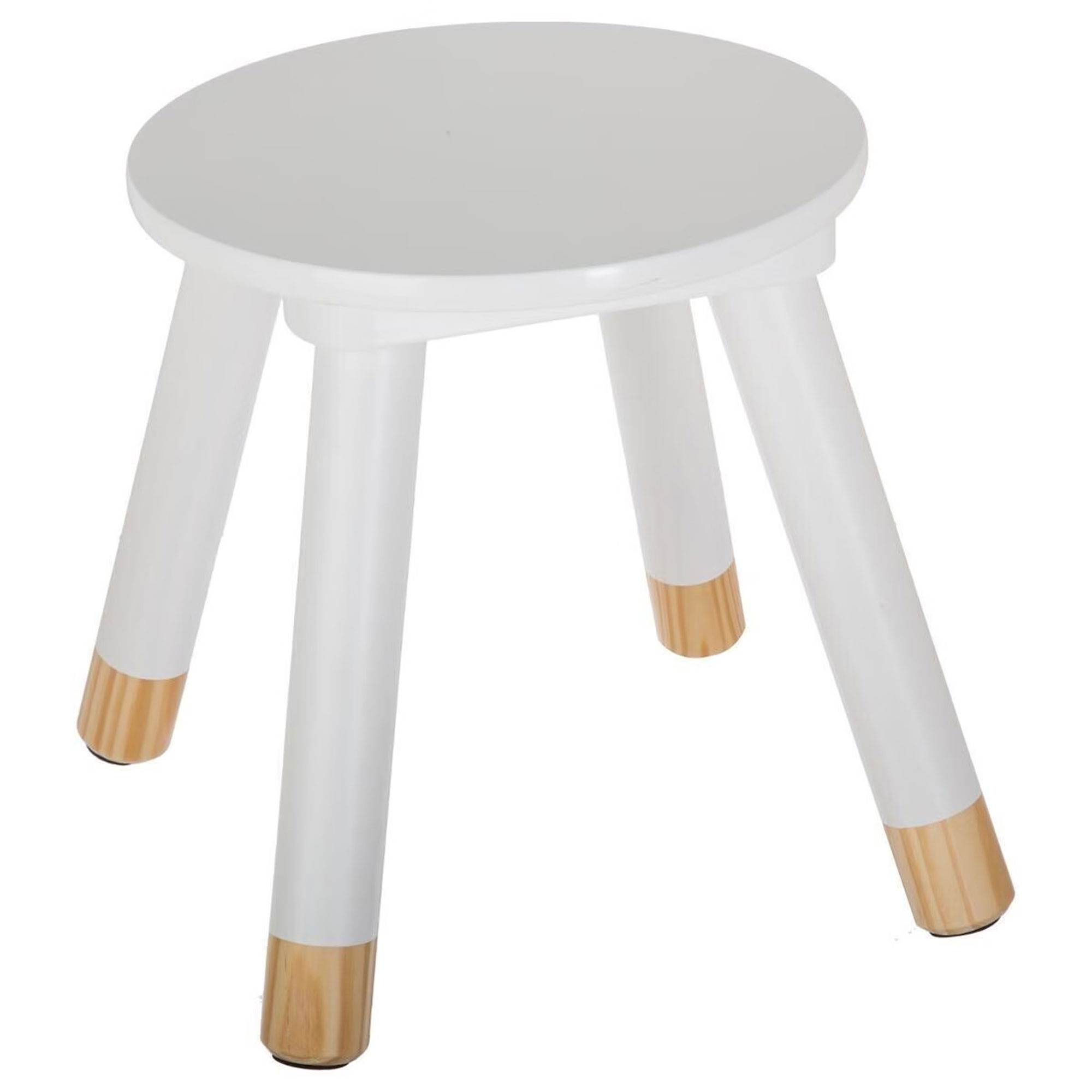 Taburete infantil "suavidad" color blanco ATMOSPHERA.