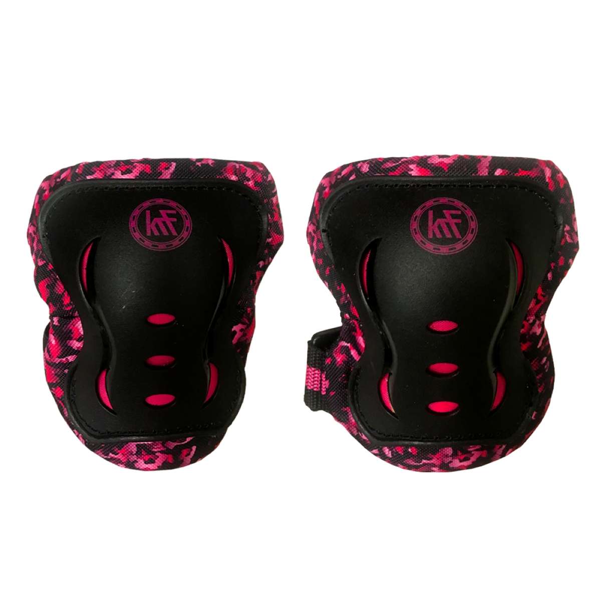 SET PROTECCIONES JUNIOR KRF CAMUFLAJE ROSA