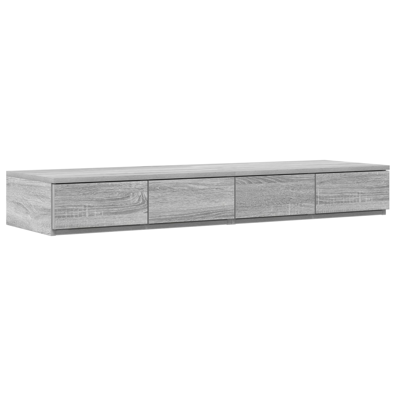 Cajones de cama vidaXL Gris Sonoma 120x36,5x16,5 cm Madera elaborada