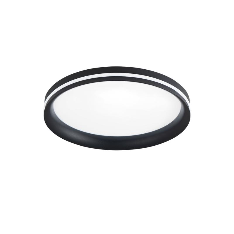Isy - Fabas Luce Lámpara de techo LED de aluminio - LED integrado 42W IP20 Negro
