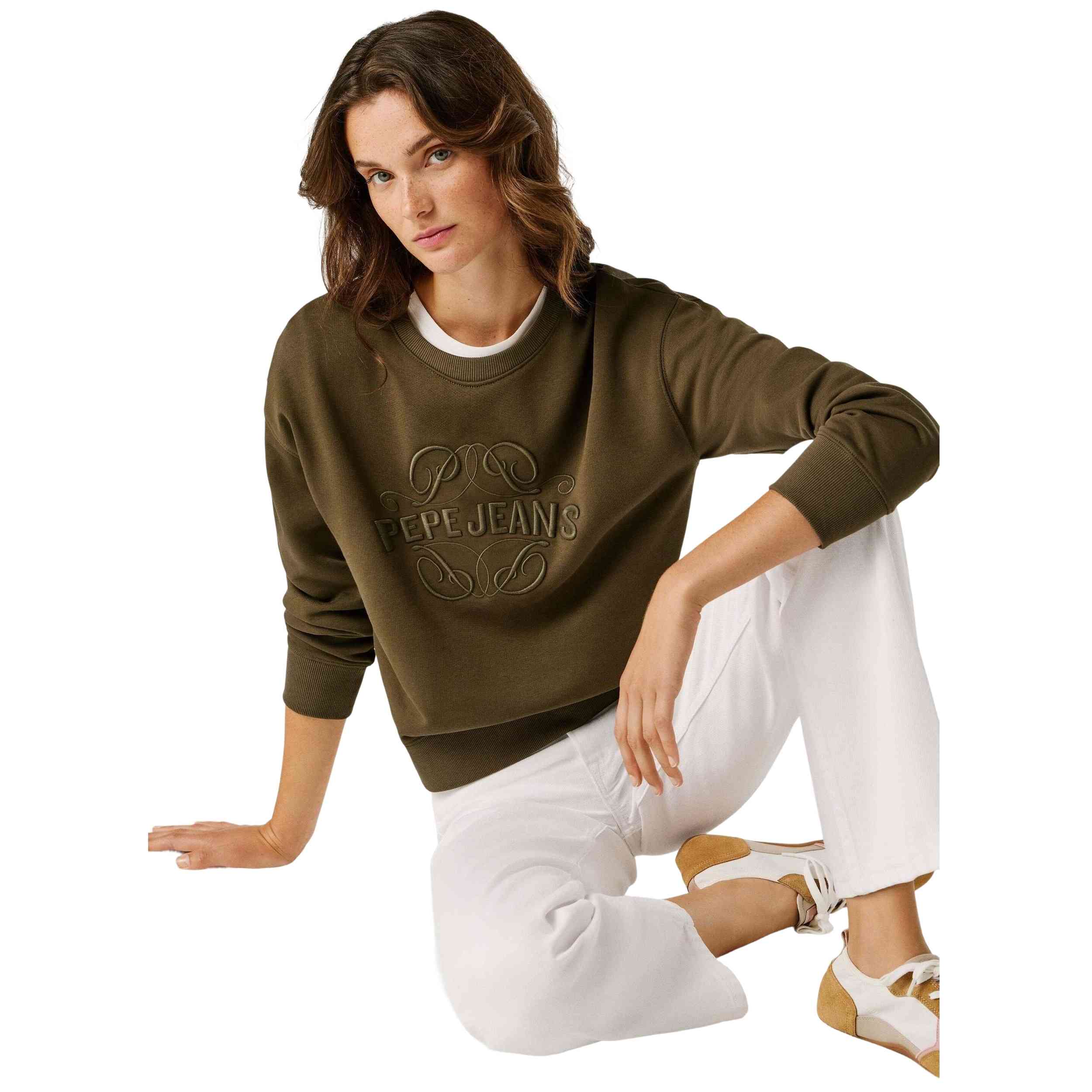 Sudadera Pepe Jeans modelo PL5800075 para Mujer en color Marron
