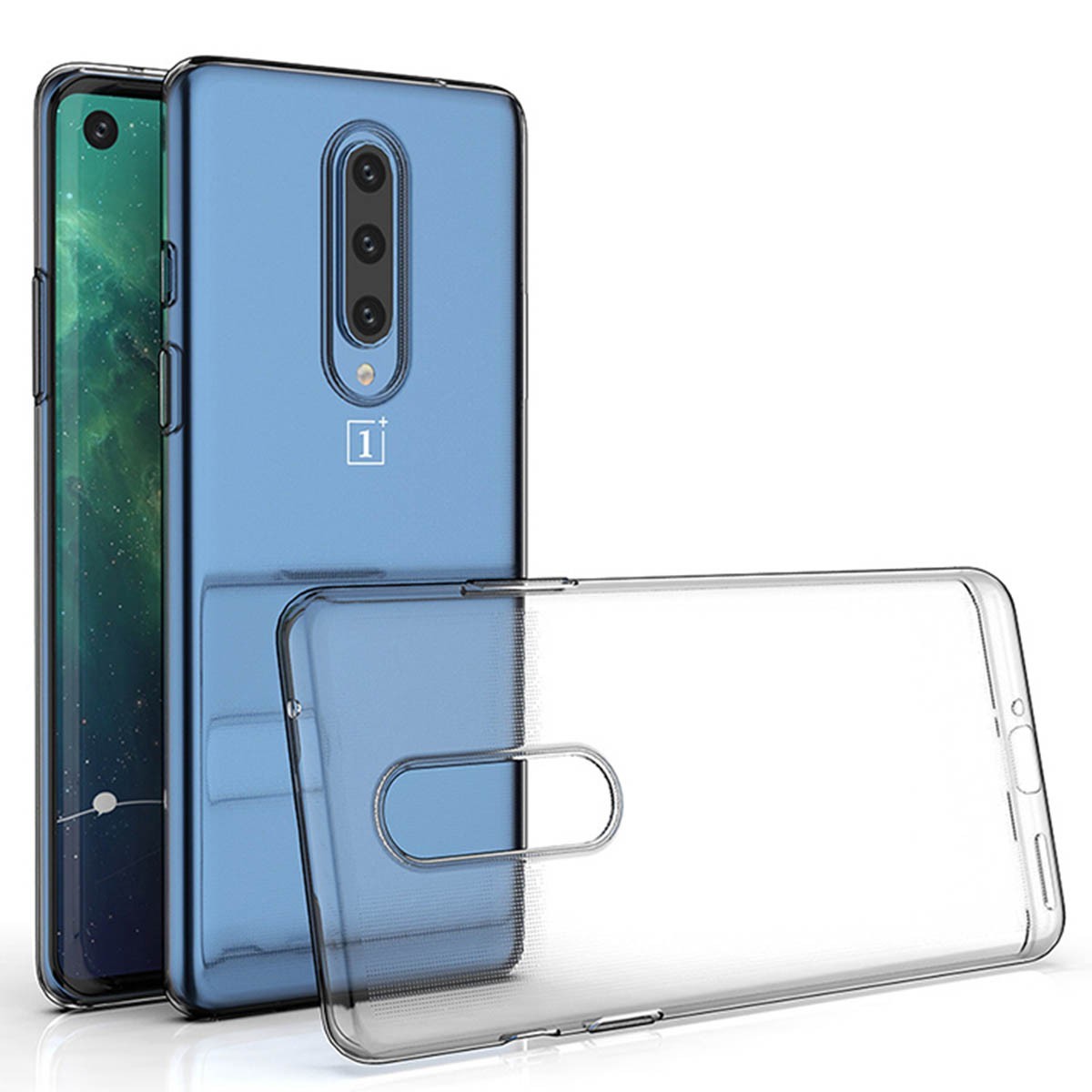 Tumundosmartphone Funda Silicona Gel TPU Transparente para OnePlus 8