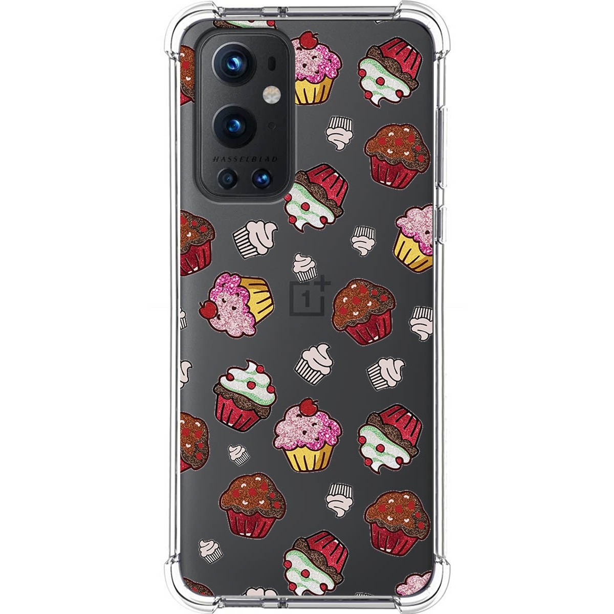 Tumundosmartphone Funda Silicona Antigolpes para OnePlus 9 Pro 5G diseño Muffins Dibujos