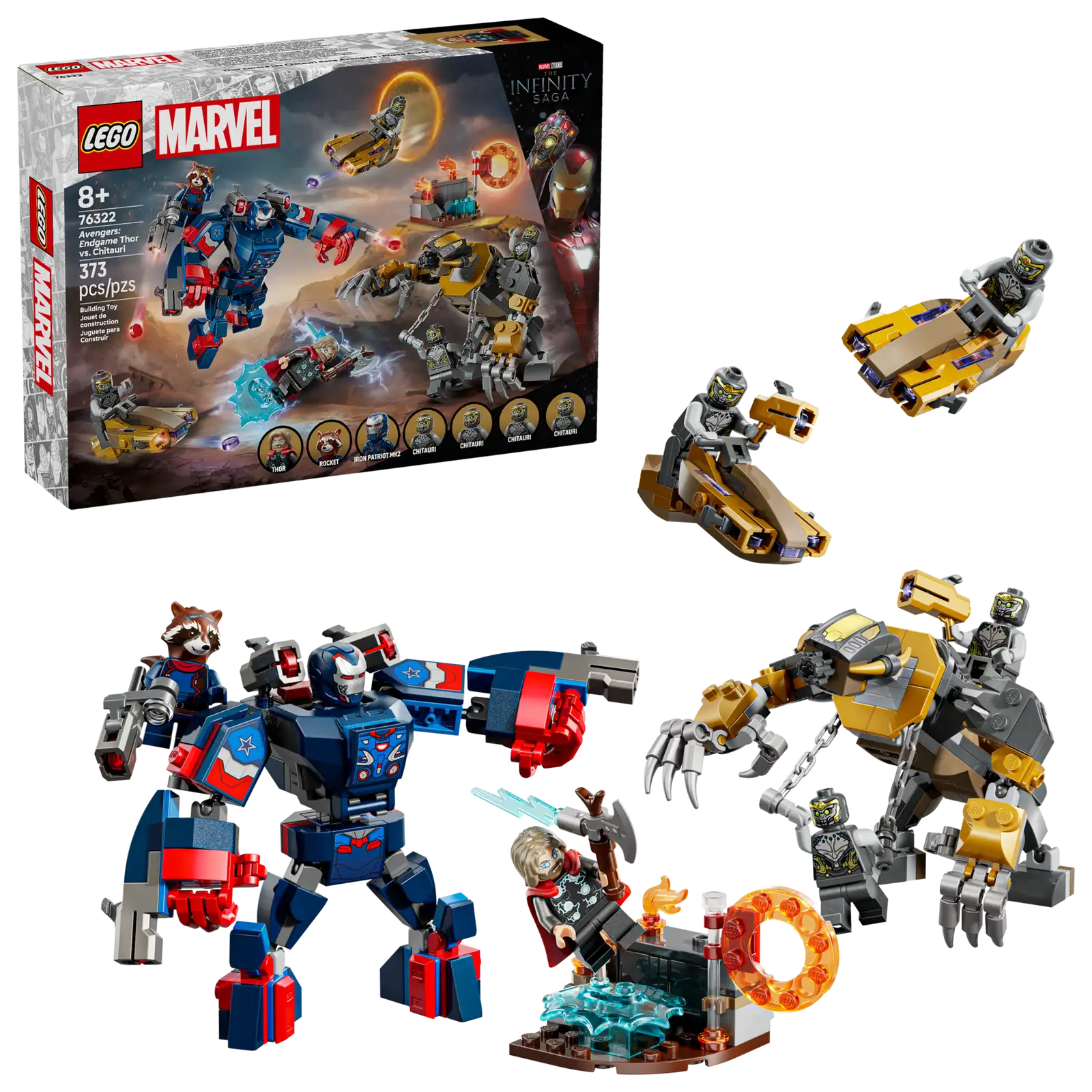 LEGO LEGO Marvel Thor de Vengadores Endgame vs. Chitauri (76322)