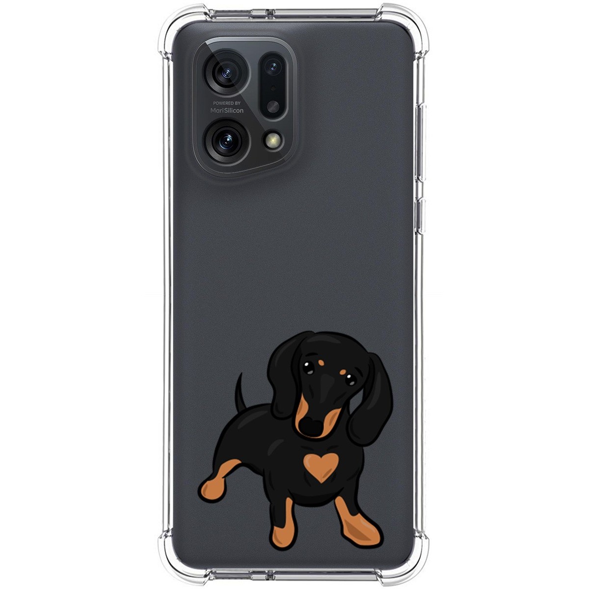 Funda Silicona Antigolpes para Oppo Find X5 5G diseño Perros 04 Dibujos