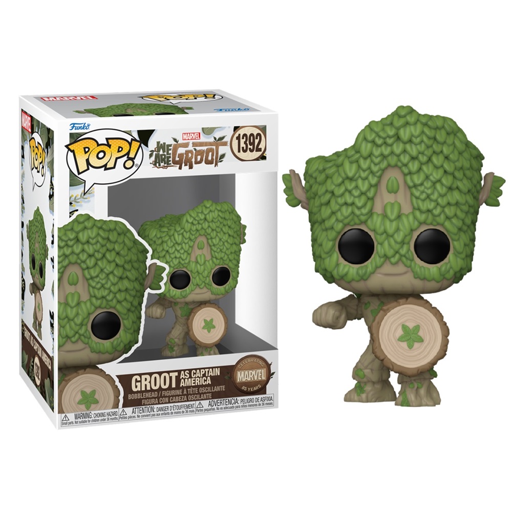 FUNKO POP! WE ARE GROOT – GROOT DISFRAZADO DE CAPITÁN AMÉRICA, 79515, Nº1392, TIENDA CON LICENCIA OFICIAL