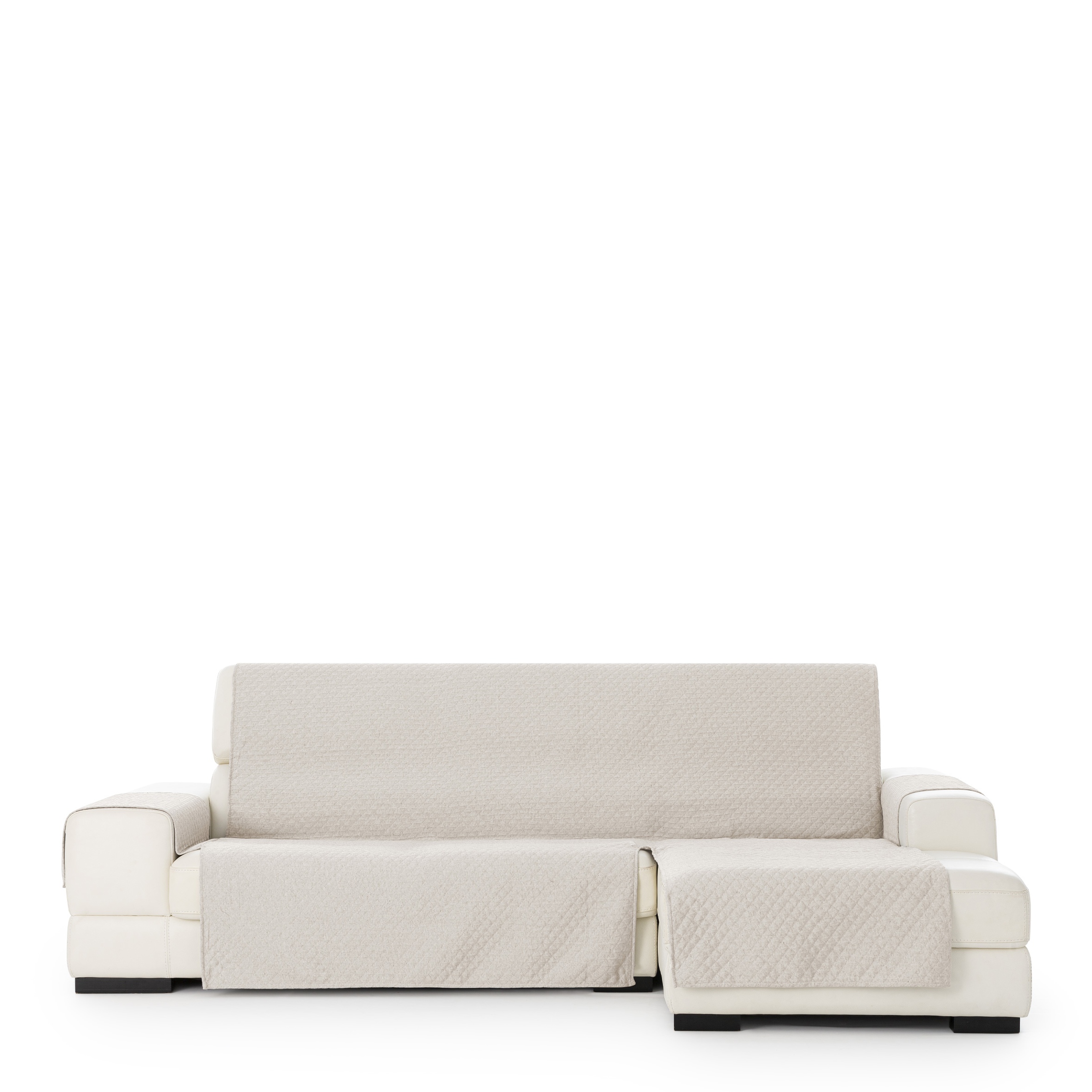 Funda de sofa chaise longue m/3 silver derecha (Mirando de frente) c/21, Tamaño normal derecha, 170x310x110cm, Fábricada en España