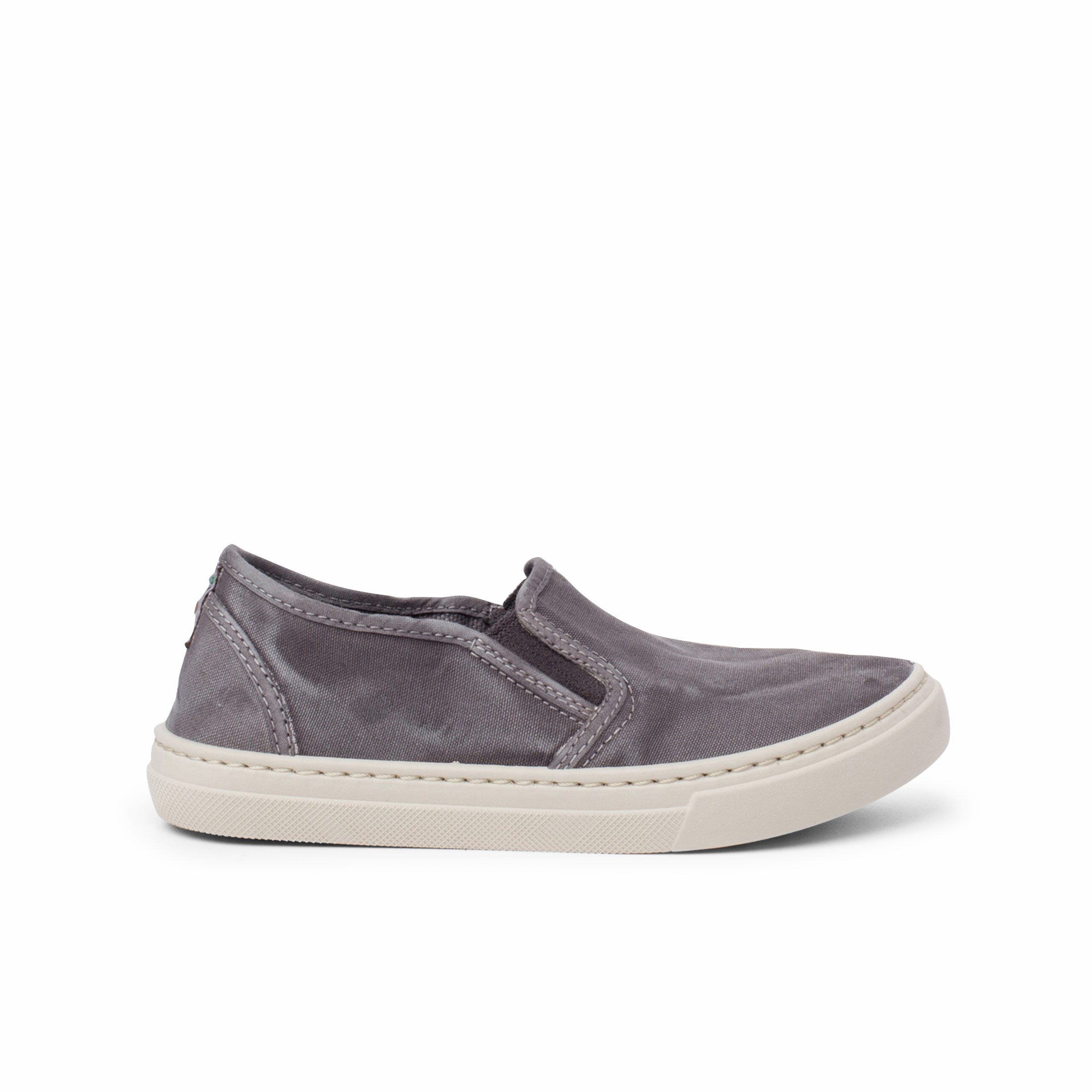 Pisamonas zapatillas lona lavada elástico lateral