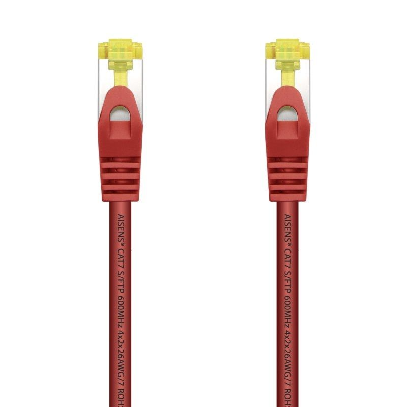 Cable de red rj45 ftp aisens a146-0470 cat.7/ 1m/ rojo