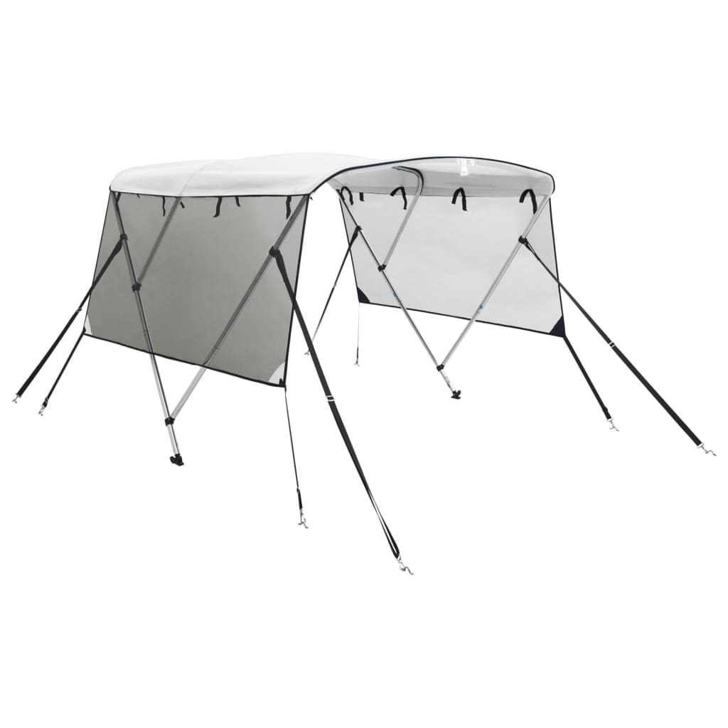 vidaXL Toldo bimini 3 arcos con paredes laterales de malla Color Azul y negro,  Blanco y negro,  Antracita y negro y mas